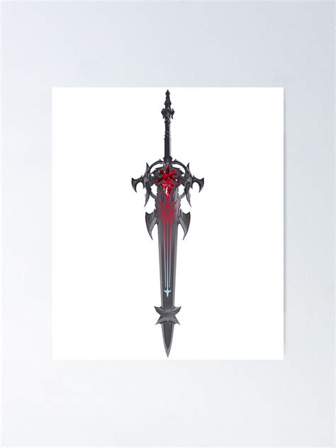 Dark Knight Sword Ffxiv Poster For Sale By Twitchleah Redbubble