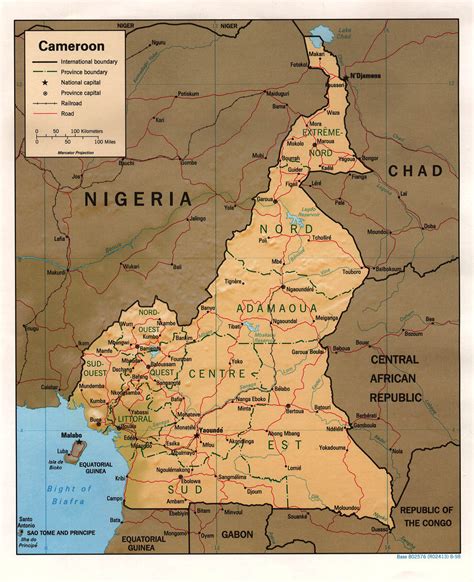 Cameroon Map And Cameroon Satellite Images