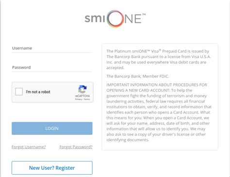Upon authorization of my account with smi card services, llc, i agree to be bound by the cardholder agreement that i will receive with my card. cardholderweb.smionecard.com - Smione Account Login Process - Login Link