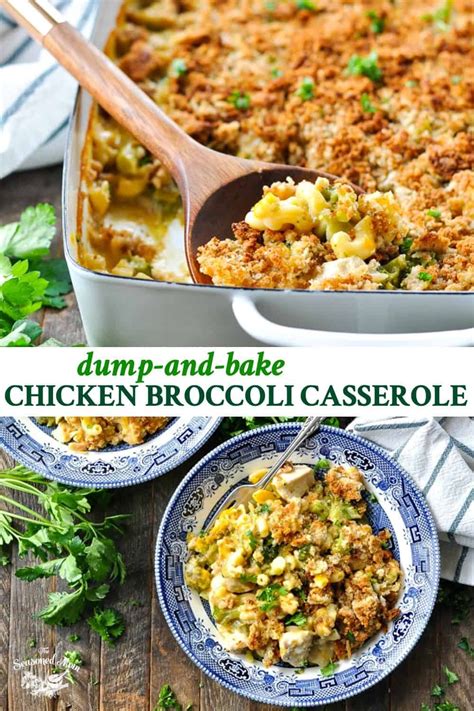 Dump And Bake Chicken Broccoli Casserole The Seasoned Mom Recipe