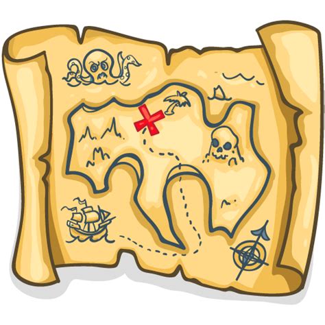 Treasure Map Pirate Map Transparent Background Png Clipart Pngguru