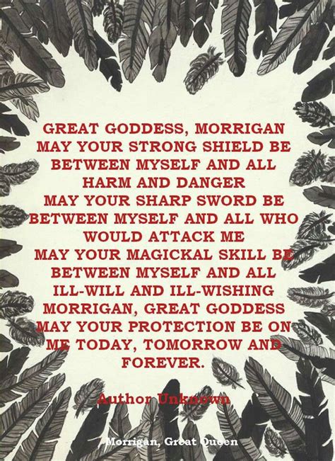 prayer to the morrigan with crow feathers as a border celtic goddess oh my goddess celtic