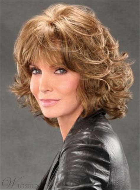 Jaclyn Smith Mid Length Shag With Spiral Curls Capless Synthetic Wig