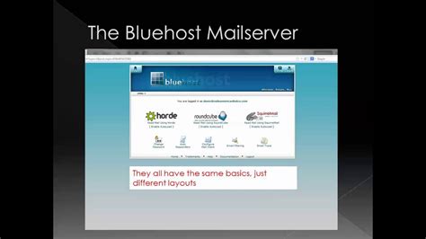 How To Access Bluehost Email Youtube
