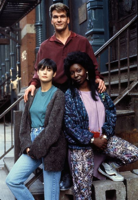 Ghost Promo Still 1990 L To R Demi Moore Patrick Swayze Whoopi