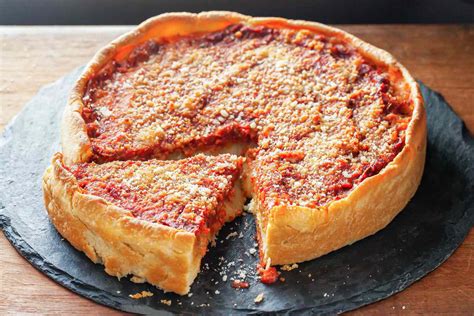 Chicago Style Deep Dish Pizza With Italian Sausage Recipe