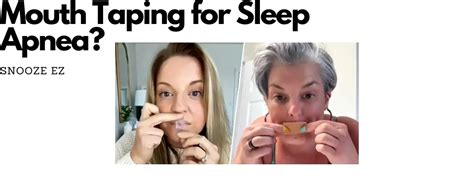Does Taping Your Mouth Help Sleep Apnea Snooze EZ