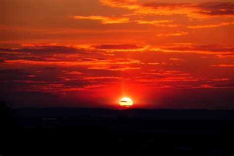Sunset Sun Afterglow Free Photo On Pixabay