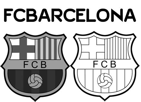 Fc Barcelona Logo Black And White Fc Barcelona Logo Wallpaper ·①
