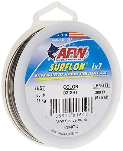 American Fishing Wire Surflon Nylon Coated 1x7 Stainless Steel Leader