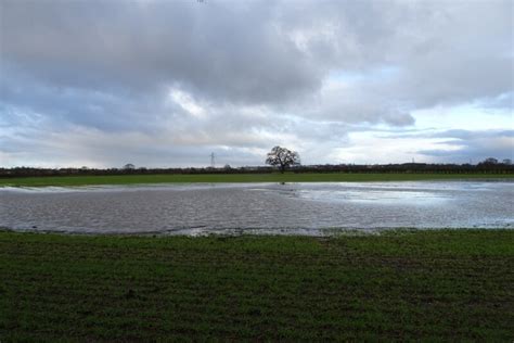 Flooded Field North Of Common Lane DS Pugh Geograph Britain And