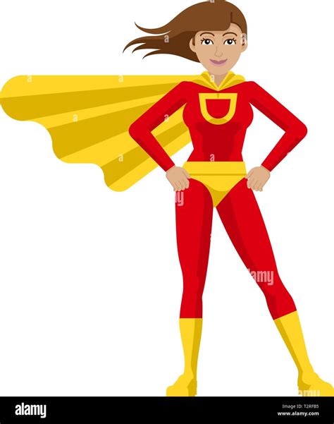 Female Superhero With Cape