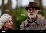 Playwright John Byrne and wife Jeanine Davies March 27th 2019 Paisley ...