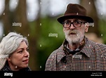 Playwright John Byrne and wife Jeanine Davies March 27th 2019 Paisley ...