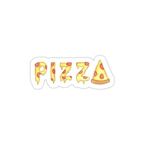 Pizza Stickers By Lilyrose22 Redbubble