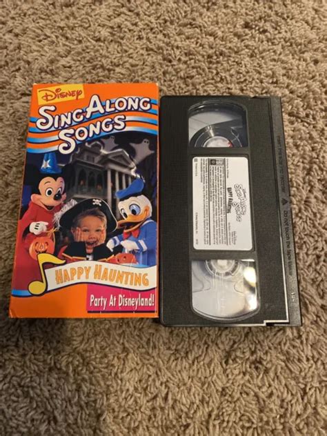 Disney Sing Along Songs Happy Haunting Party Vhs Halloween Spooky Scary