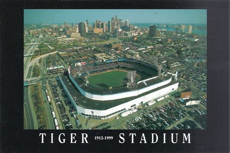 Tiger Stadium Detroit Avp Detroit Stadium Postcards