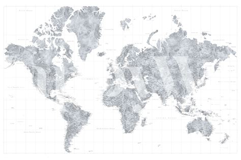 High Detail World Map Jimmy Tapet Fototapet Land Happywall