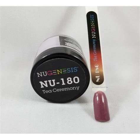 Nugenesis Nail Color Dip Dipping Powder 1ozjar Nu180 Tea Ceremony