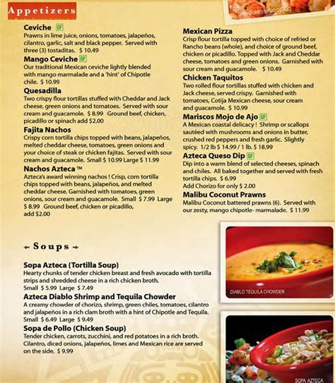 Welcome to azteca mexican restaurant! Azteca Menu, Menu for Azteca, Everett, Everett ...