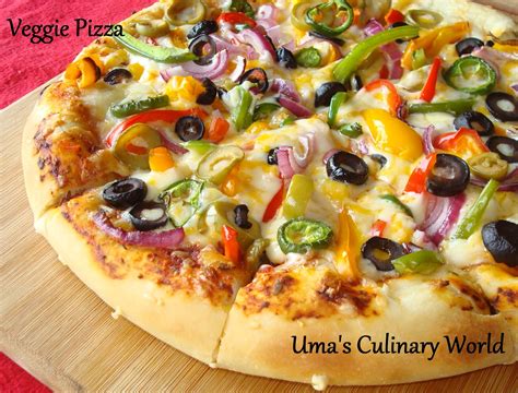 Umas Culinary World Homemade Vegetable Pizza