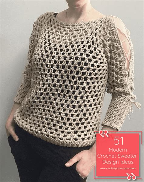 51 Different Crochet Sweater Design For Those Who Want To Make Special