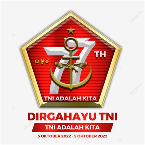Logo Hut Ke 77 Tni Tahun 2022 Adalah Kita شعار كوخ Tni 2022 كوخ Tni