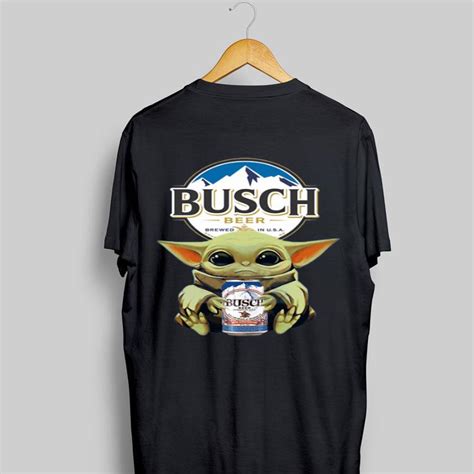 Baby Yoda Hug Busch Latte Beer Shirt Hoodie Sweater Longsleeve T Shirt