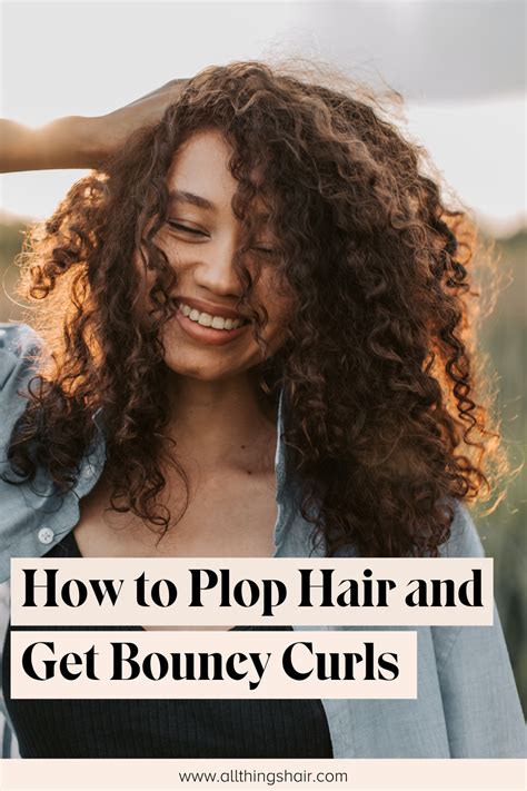 How To Plop Hair And Get Gorgeous Bouncy Curls In 2021 Plopping