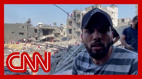 Video Shows Chaos And Horror Following Israel S Latest Airstrike To Refugee Camp In Gaza Youtube