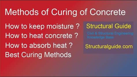 Methods Of Curing Of Concrete Structural Guide Youtube