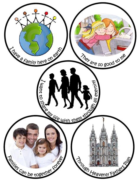 Families Can Be Together Forever Printables To Teach Song Singing
