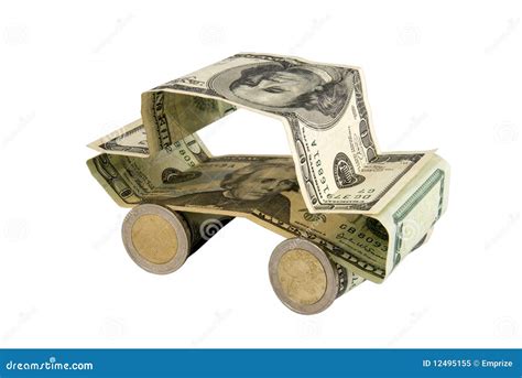 De Auto Van De Dollar Stock Afbeelding Image Of Geld 12495155