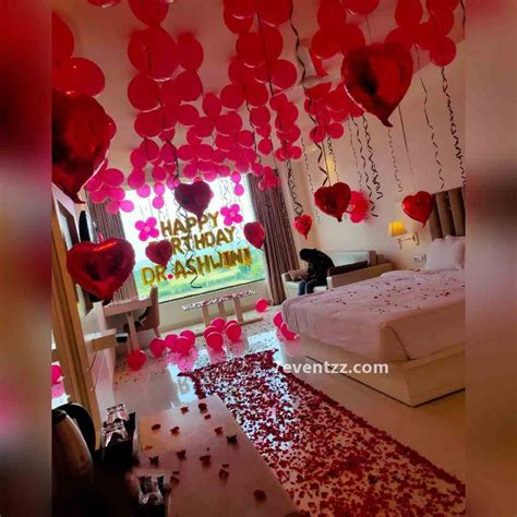 Surprise Romantic Room Decoration For Birthday