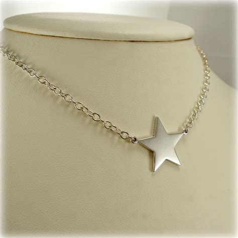Sterling Silver Star Pendant And Chain Mr Allan Jewellers