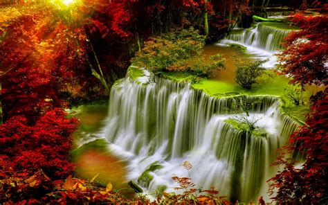 Waterfall Cascades Wallpapers Wallpaper Cave