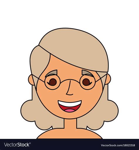 Grandma Face Cartoon