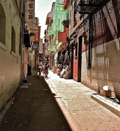 San Fran Chinatown Alley By Bill Owen San Fran Chinatown Alley