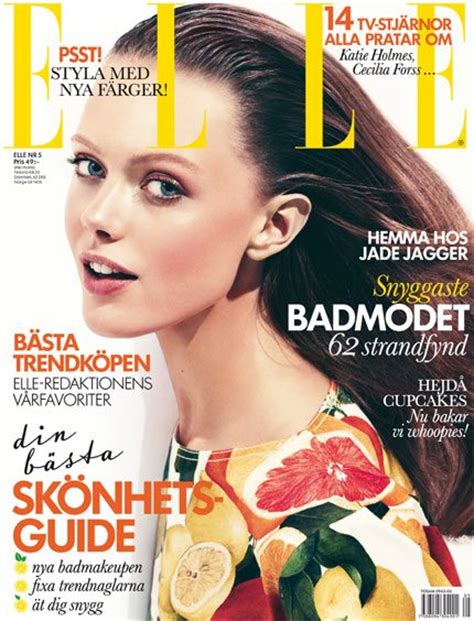 Frida Gustavsson For Elle Sweden May 2011