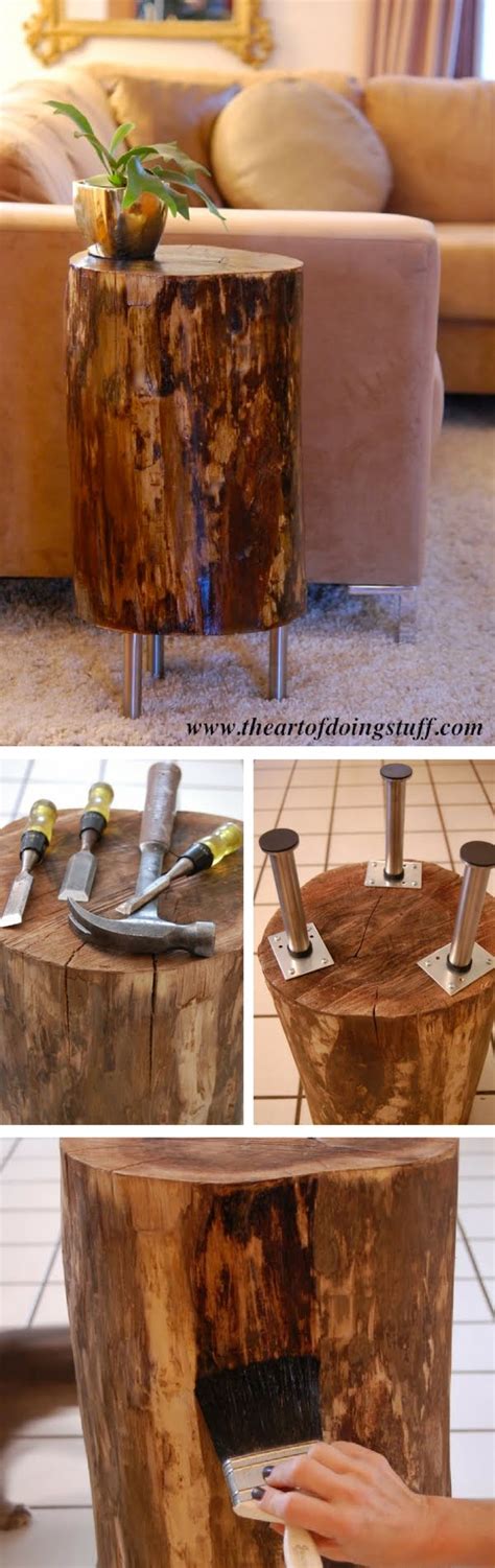 16 Inspiring Diy Tree Stump Projects For Rustic Home Decor