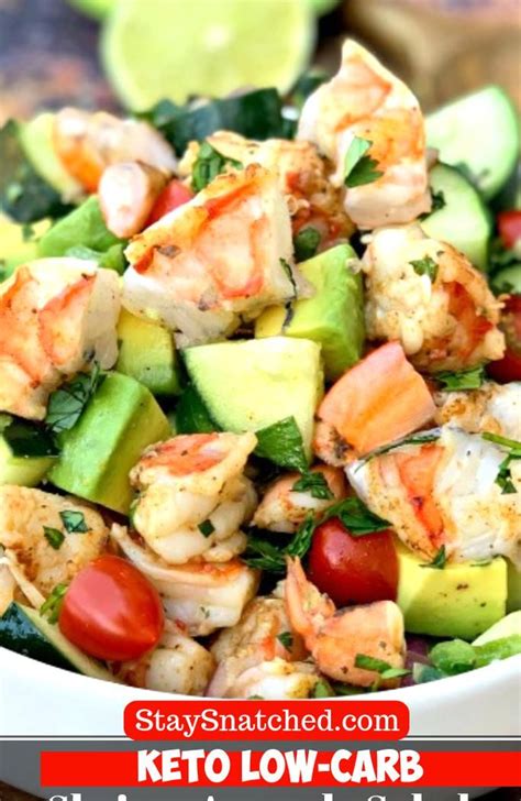 Simply serve a scoop of the salad over lettuce, pair with crackers, . Shrimp and Avocado Ceviche Salad Keto and Low-Carb is the ...
