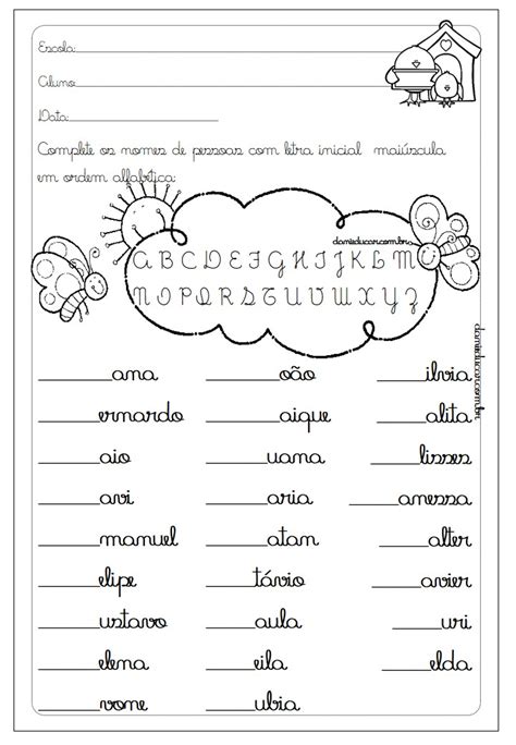 Atividades De Alfabetização Letra Cursiva Danieducar