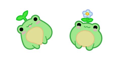 Cute Frog Flower Curseur Custom Cursor