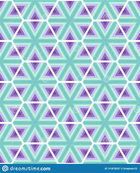 Cute Kaleidoscope Seamless Pattern As Abstract Geometric Elements Stock