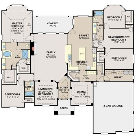 There are only 6 attached plans, but they make up over two thirds of the ocean hills homes. Unique Ryland Homes Floor Plans - New Home Plans Design