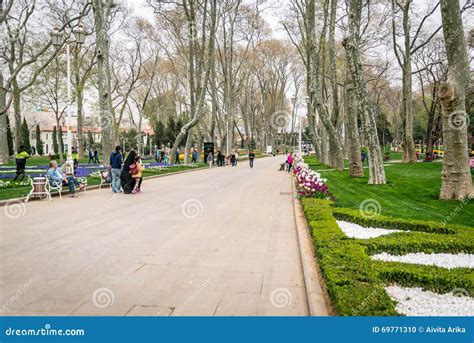 Gulhane Park In Istanbul Turkey Editorial Image Image Of Flowers
