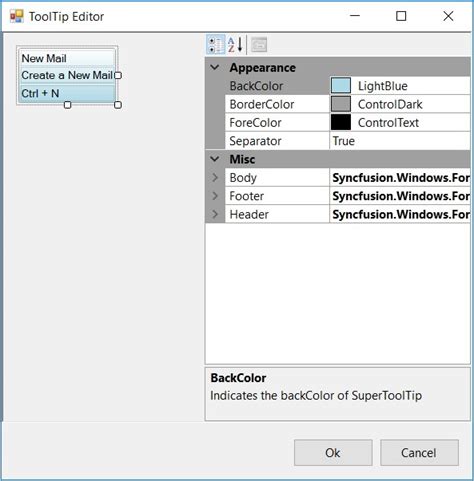 Tooltip Support In Windows Forms Ribbon Control Syncfusion