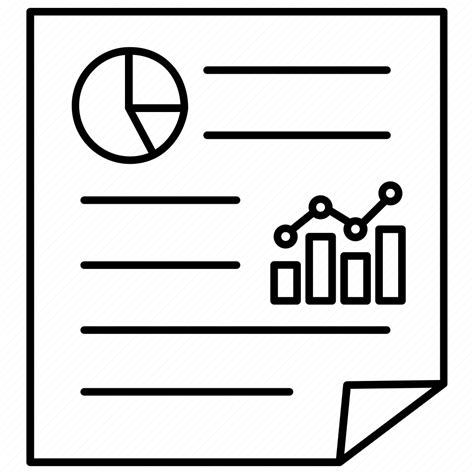 Data Document Paper Report Research Statistical Study Icon
