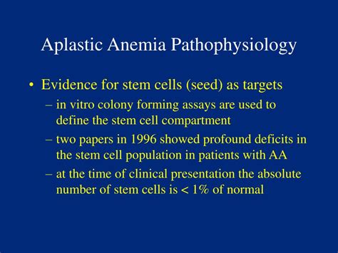 Ppt Aplastic Anemia Powerpoint Presentation Free Download Id1296182