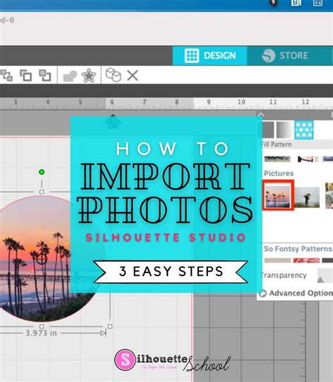 How To Import Photos To Silhouette Studio To Use As Fill Patterns 3